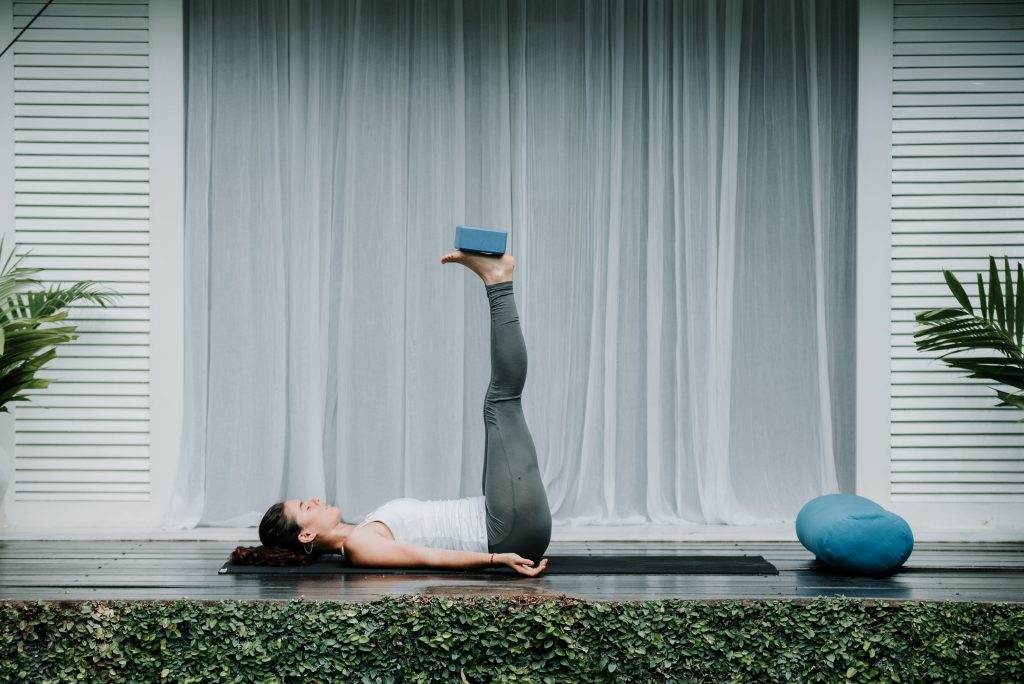 3.Viparita Karani yoga for insomnia (Legs on a Wall Pose)