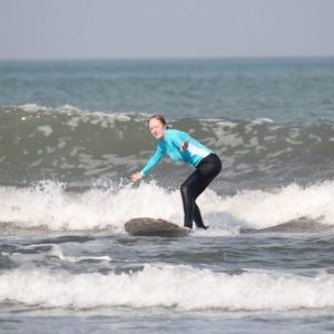 women's solo travel surf story